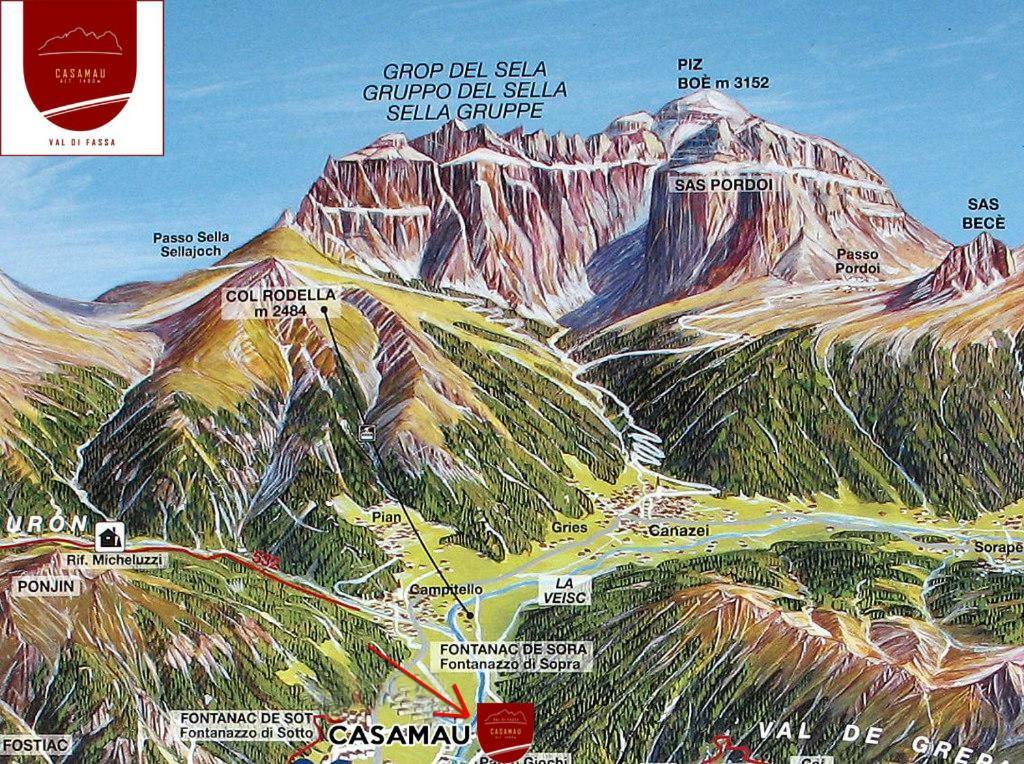 Апартаменти Casamau Trilo Кампітелло-ді-Фасса Екстер'єр фото